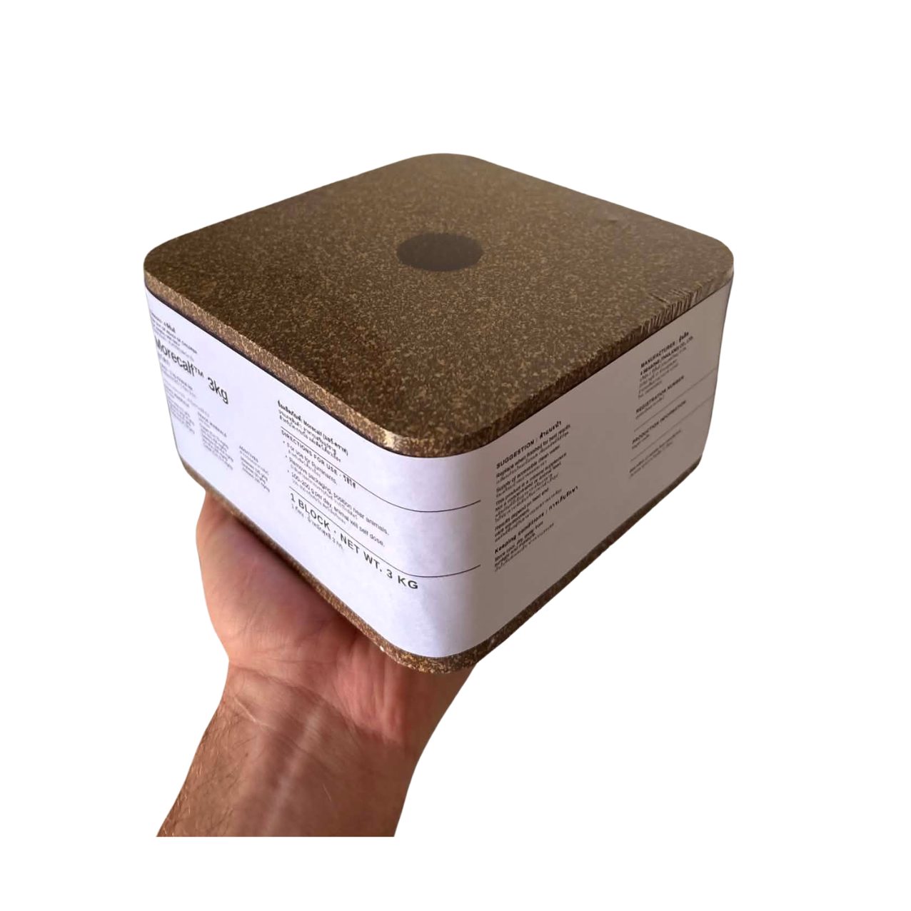 Morecalf 3kg block in hand